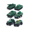 Wholesale 1: 64 Scale Diecast Construction Models Freewheel Cars Green Metal Vehicle Toy for Hot Selling