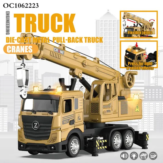 Wholesale Diecast Model Engineering Car Toy Series Alloy Model Scale Trucks with Light Sound