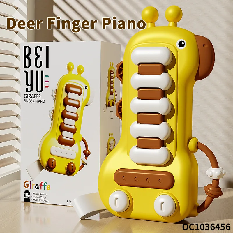 Wholesale Plastic Cartoon Giraffe Keyboards Music Electronic Baby Musical Piano Keyboard Toy