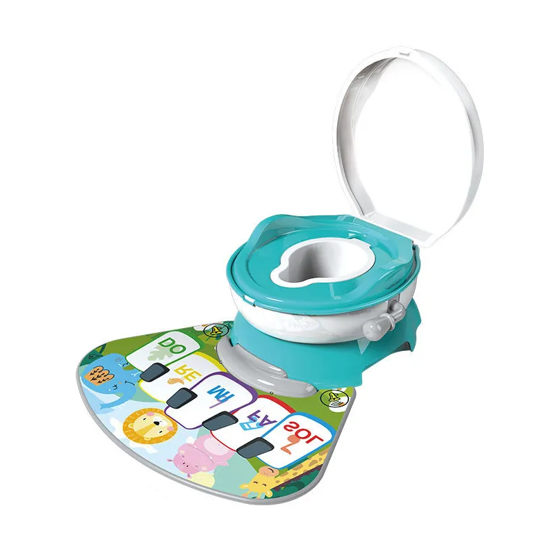 Wholesale Electronic 3 in 1 Potty Training Seat Products Piano Baby Rainbow Keyboard Toilet Toys