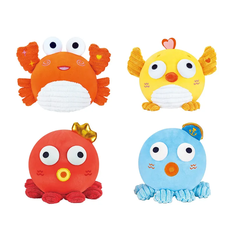 Wholesale Electronic Dancing Walking Learning Sea Animals Plush Toys for Baby