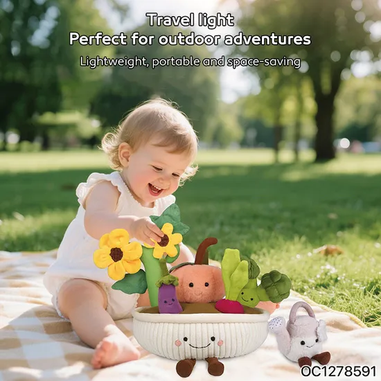 Wholesale Stuffed Water Flowers Pretend Felt Child Interactive Cognitive Toys for Children