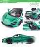 Wholesale Diecast Pullback Small Metal Alloy Mode 1: 32 Toy Car with Light and Sounds