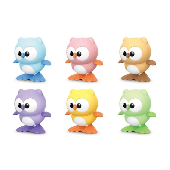 Wholesale Crawling Baby Cheap Small Toys Plastic Wind up Owl Animals Bird Toy
