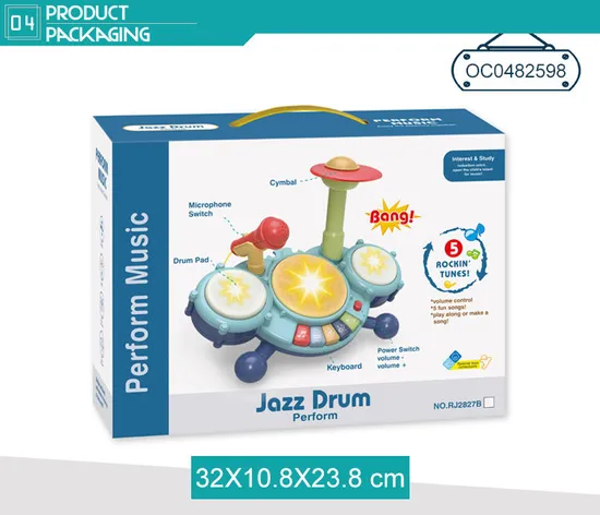 Wholesale Quality Electronic Keyboard Toy Children Music Musical Instruments Drum Set
