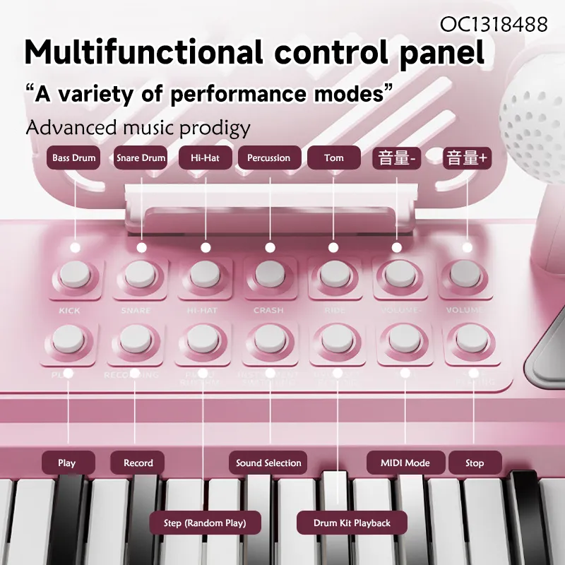 Wholesale Educational Montessori Sensory Electronic Musical Instrument Electric Keyboard Piano