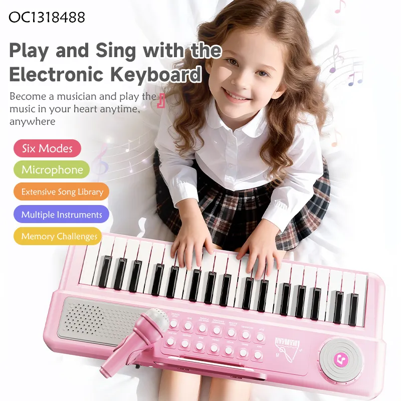 Wholesale Educational Montessori Sensory Electronic Musical Instrument Electric Keyboard Piano