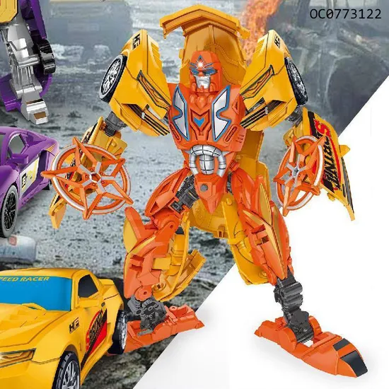 Wholesale Plastic Interactive Transforming Hot Selling Plastic Intelligent Smart Robot for Kids with Light Sound