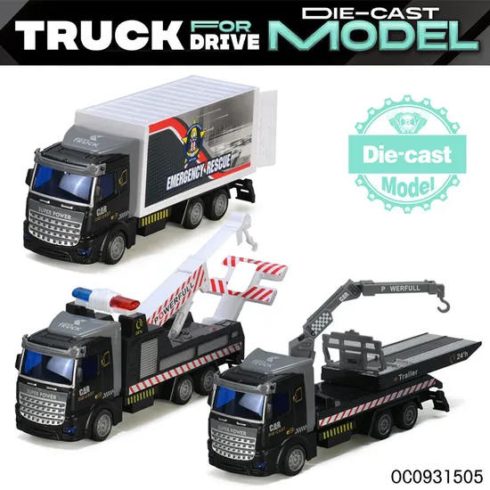 Wholesale Diecast Alloy 6PCS Miniature Metal Model Pull Back Car Toys Truck
