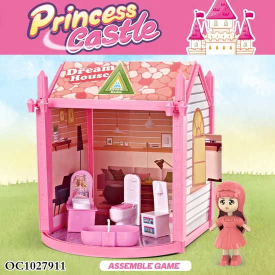 Wholesale Self DIY Portable Toys Miniature Doll House Miniature Doll House for Children