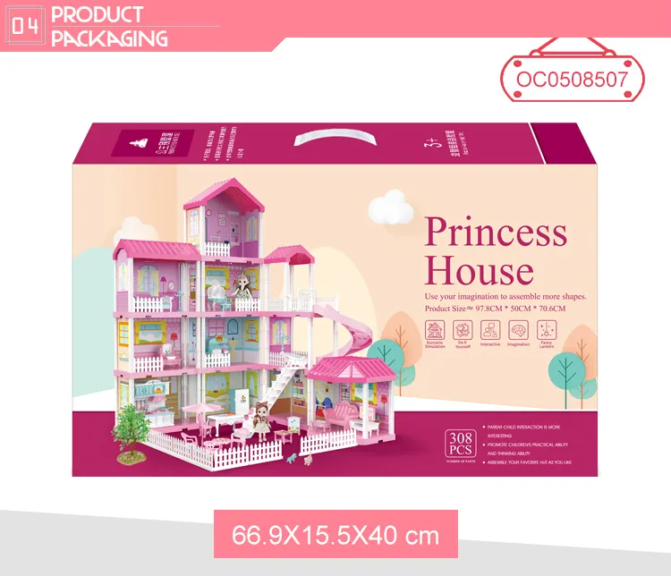 Wholesale Miniature Girl Dly Portable Kids Baby Toys Doll House