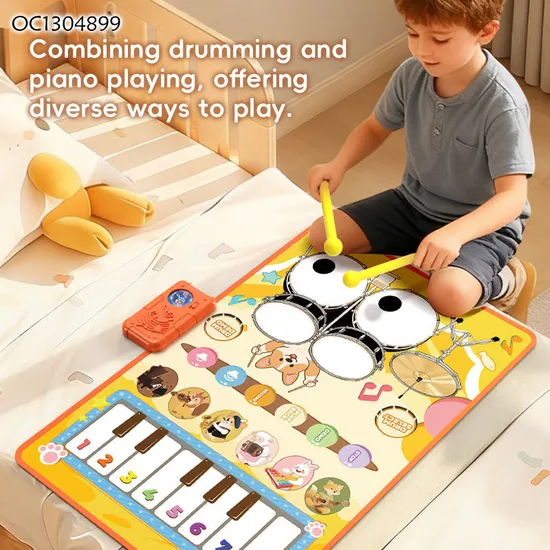 Wholesale Musical Piano Keyboard Educational Musical Electronic Drums Montessori Educational Toy