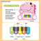 Wholesale Musical Instrument Battery Operated Baby Electric Piano Rainbow Keyboard Toys with Music for Children Baby