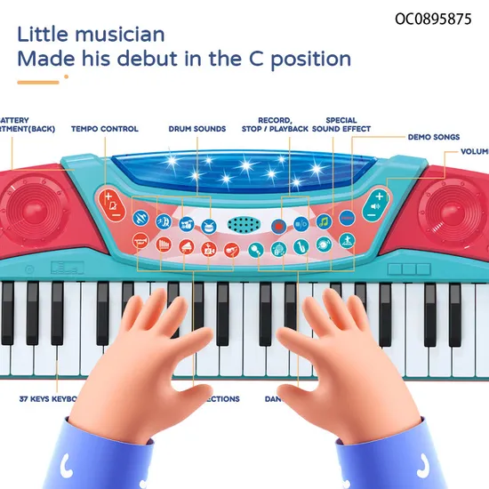Wholesale Interactive Keyboard Electronic Piano Musical Instruments Toy Music Electronic Organ