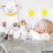 Wholesale Night Light Custom Light up Cute Sheep Singing Musical Stuffed Plush Animals Sensory Toy with Soothing Music