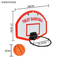 Wholesale Foldable Hanging Basketball Backboard Hoop Net Wall Board Indoor Shooting Game Hoop