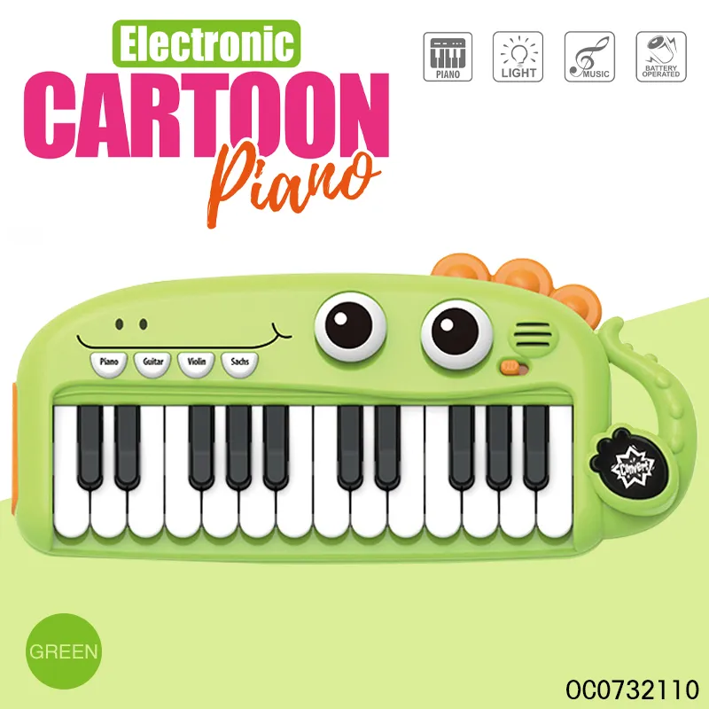 Wholesale Educational Musical Instruments Piano Keyboard Electronic Organ for Kids with Flashing Light