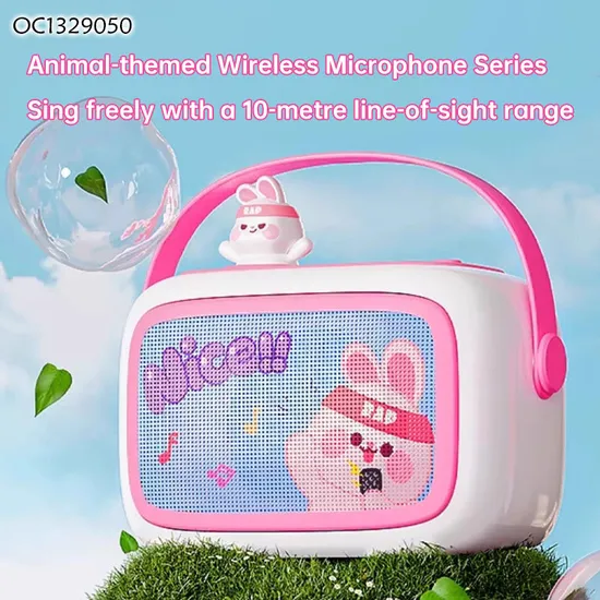 Wholesale Battery Operated Handheld Electronic Portable Speaker Kids Musical Wireless Karaoke Microphone