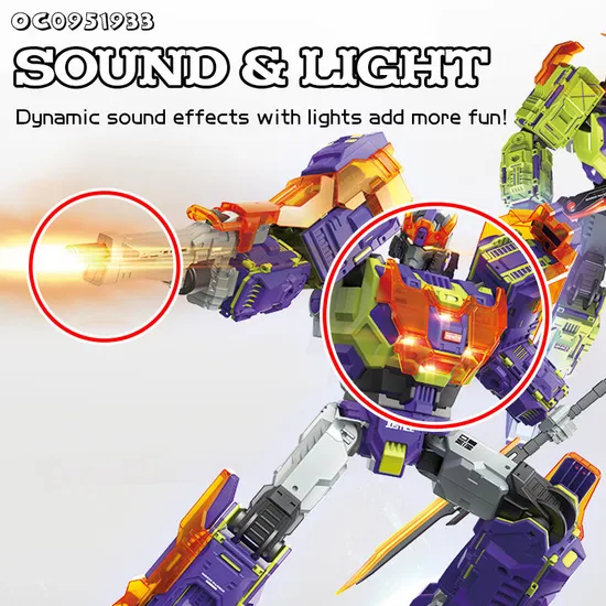 Wholesale Plastic Transforming Play Electronics Custom Intelligent Smart Robot with Light and Music