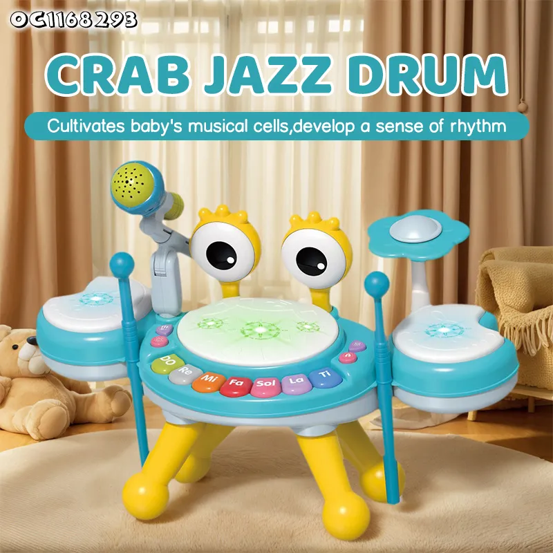 Wholesale Plastic Hot Sale Children Music Instrument Kids Electronic Montessori Educational Piano Drum Toy