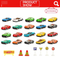 Wholesale Diecast Miniature Metal Model 20 Pieces Wheel Car Small Diecast Toy Car for Kids