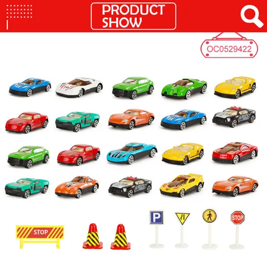 Wholesale Diecast Miniature Metal Model 20 Pieces Wheel Car Small Diecast Toy Car for Kids