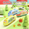 Wholesale Kids Small Toys Mini Double Pull Back Car Subway Plastic Car Model Toys