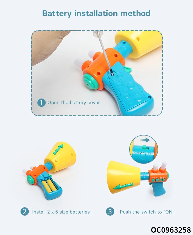 Wholesale Intellectual Toy Lights and Sound Plastic Trumpet Electronic Horn for Kids