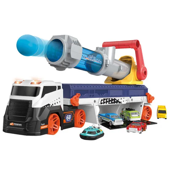 Wholesale Gun Car Transport Trucks Alloy Toy Diecast Mini Metal Model Cars Toy