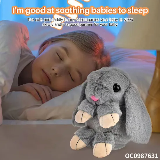 Wholesale Plush Dancing and Singing Electronic Talking Custom Long Ear Rabbit Stuffed Baby Plush Toy