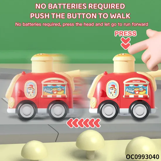 Wholesale Plastic Children Cute Friction Baby Cartoon Car Gifts Small Mini Funny Baby Toys