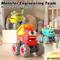 Wholesale Construction Vehicles Engineering Truck Model Push and Go Small Pull Back Toys Car