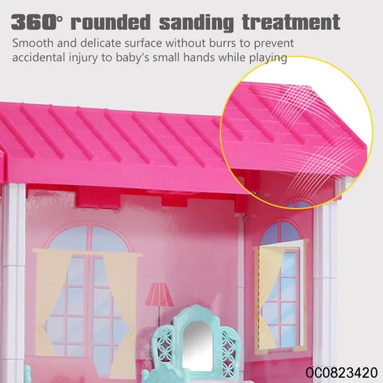 Wholesale Preschool Baby DIY Plastic Miniature Doll House Furniture for Girls Gift
