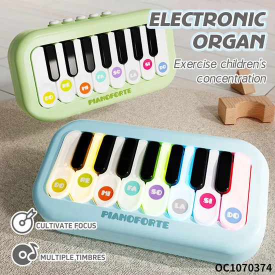Wholesale Child Interactive Sensory Toys Electric Piano Musical Instruments Light-up Keyboard Toy for Baby