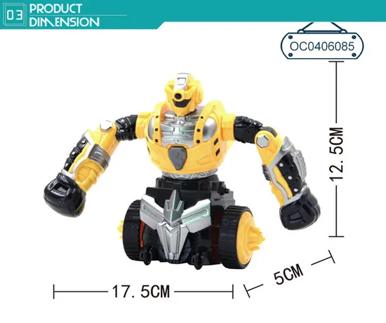 Wholesale Interactive Intelligent Small Robot Electronic Transforming Robot for Kids