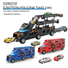 Wholesale Miniature Diecast Metal 6PCS Customized Alloy Cars Track Toy Truck Transport Car for Kids