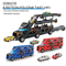 Wholesale Miniature Diecast Metal 6PCS Customized Alloy Cars Track Toy Truck Transport Car for Kids