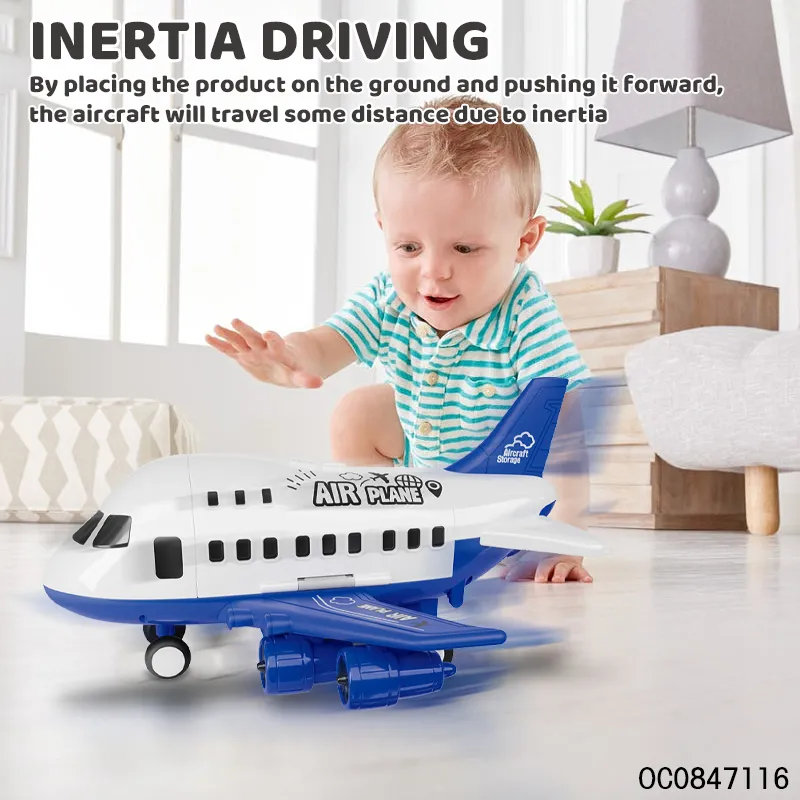 Vehicle Construction Cartoon Plastic Storage Plane Kids Alloy Car Toys for Kids