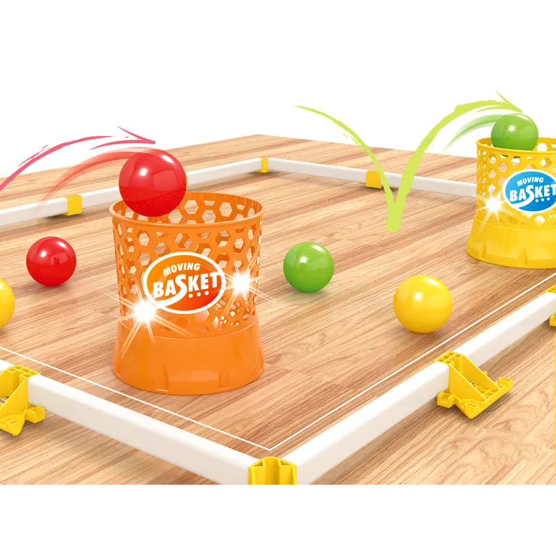 Wholesale Montessori Baby Indoor Sports Products Interactive Floor Game Ball Basketball Hoop Plastic Balls Toy