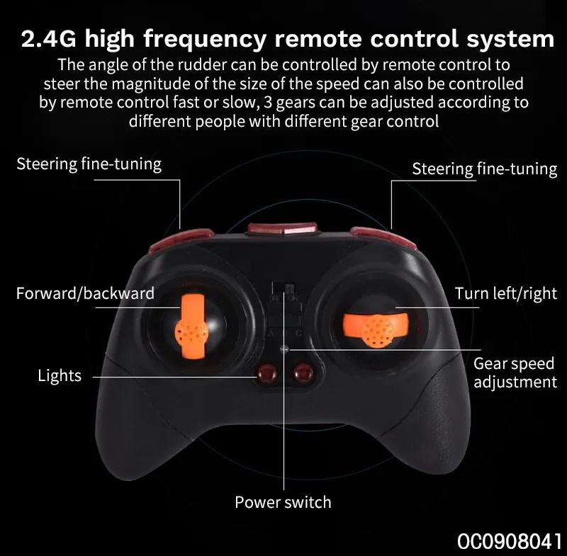 Wholesale 1: 36 40km/H Remote Control High Speed Toy Speed Ship Fast RC Racing Sports Radio Control Boat