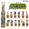 6 Pieces DIY Plastic Dinosaur Egg Carton Small Promotional Toys Play Set Toy