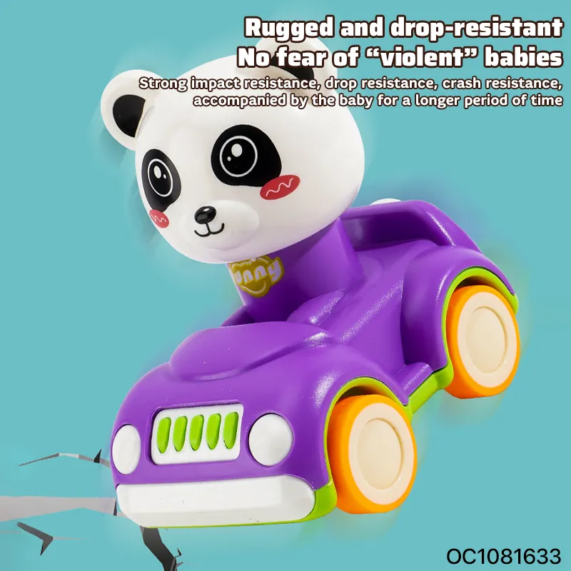 Wholesale Baby Brain Press and Go Cartoon Animal Small Toys Miniature Car