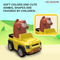 Wholesale Plastic Children Mini Novelty Toys Promotion Baby Press and Go Mini Funny Cartoon Animal Toys Car
