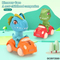 Wholesale Children's Baby Sensory Press and Go Dinosaur Car Animals Baby Hand Eye Coordination Toy