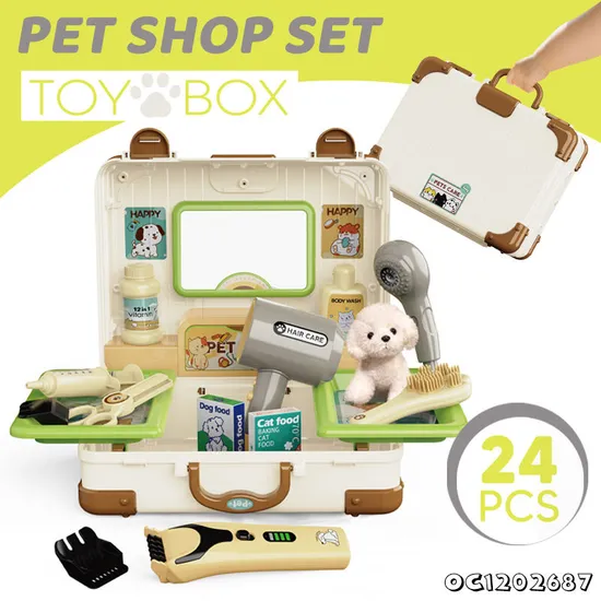Wholesale Educational Dog Plush Pet Pretend Children's House Play Gift Set