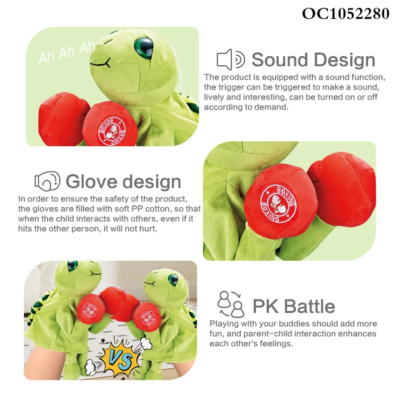 Wholesale Animal Stuffed Interactive Sports Fighting Doll Toy for Kids