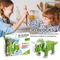 Creative Learning Game Kids Brain Development Toys Latest 3D Triceratops DIY Assemble Dinosaur Model Toy