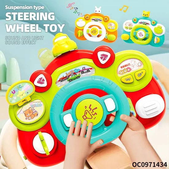 Children Educational Plastic Montessori Sensory Board Games Baby Steering Wheel Toys Wholesale