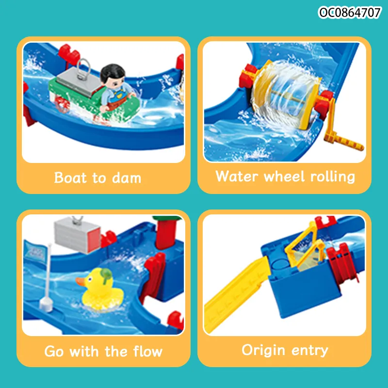 Wholesale Educational Electric Plastic DIY Track Play Children's Bath and Water Game Toys