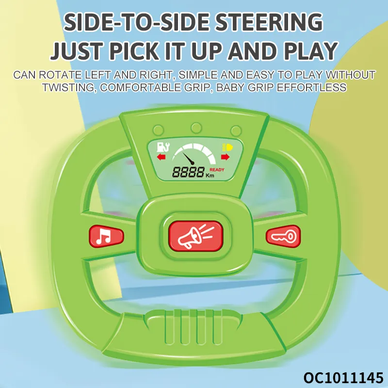 Children Interactive Educational Plastic Baby Kids Musical Montessori Steering Wheel Toys